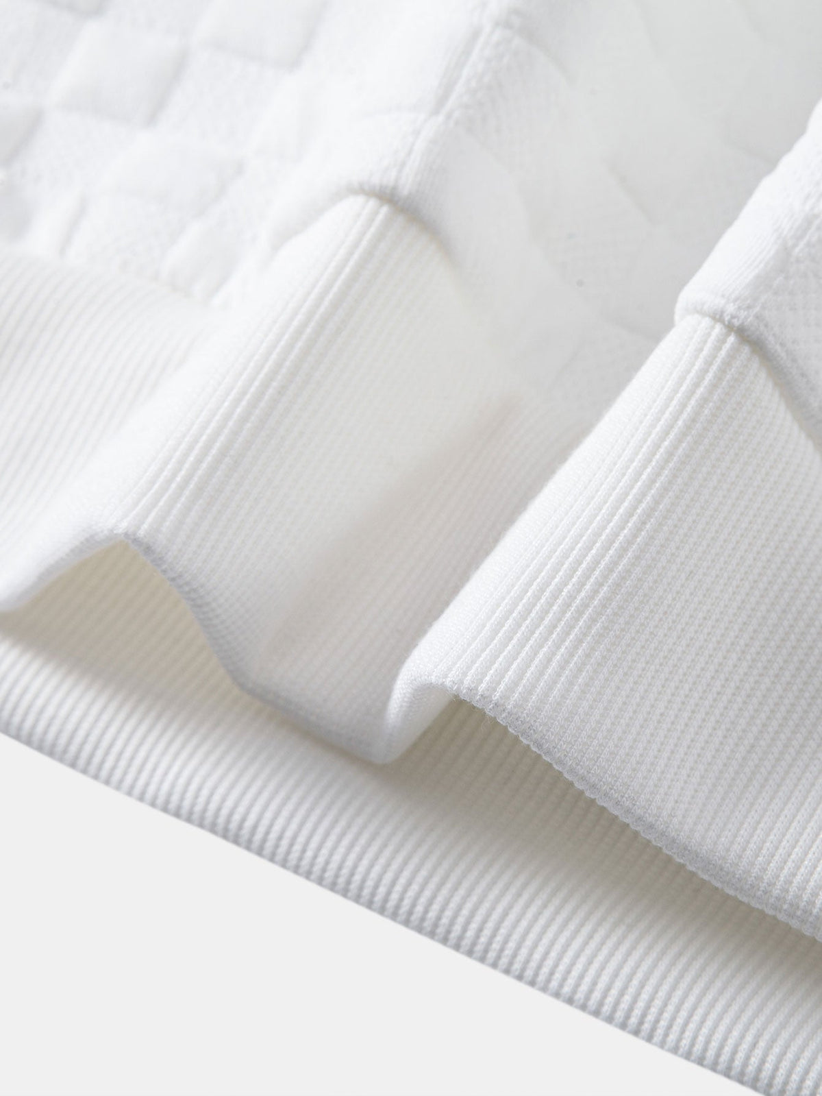 Checkerboard Jacquard Sweatshirt
