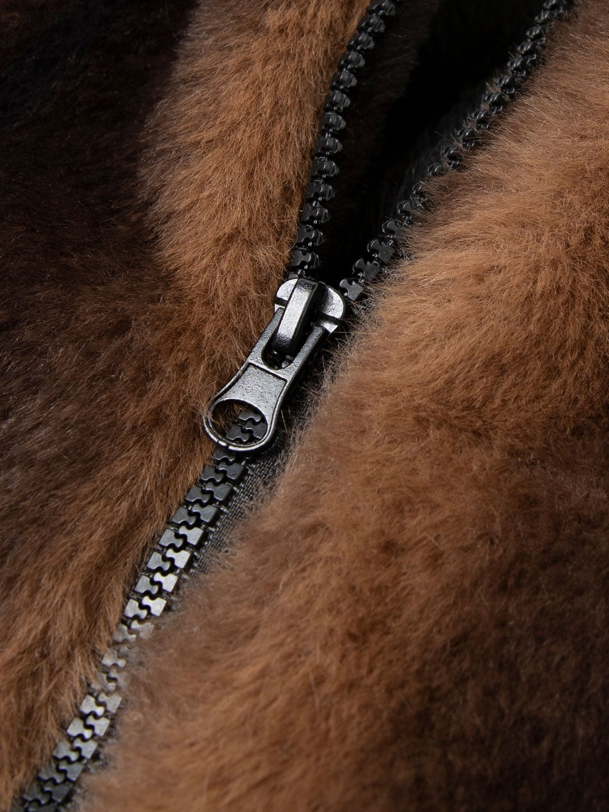 Faux Fur Zipper Jacket