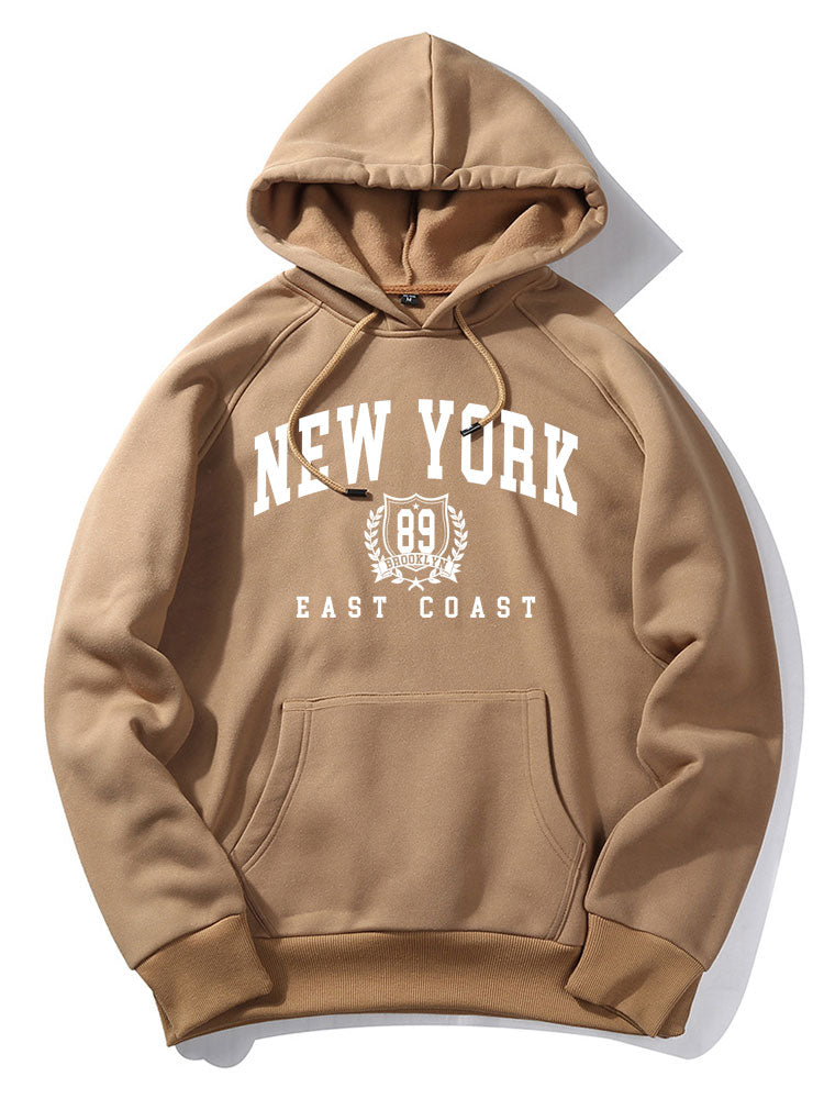 New York East Coast Print Hoodie