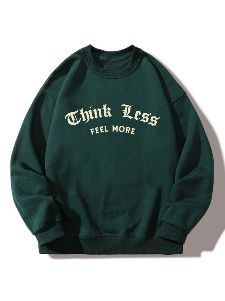 Slogan Rose Back Print Relaxed Sweatshirt