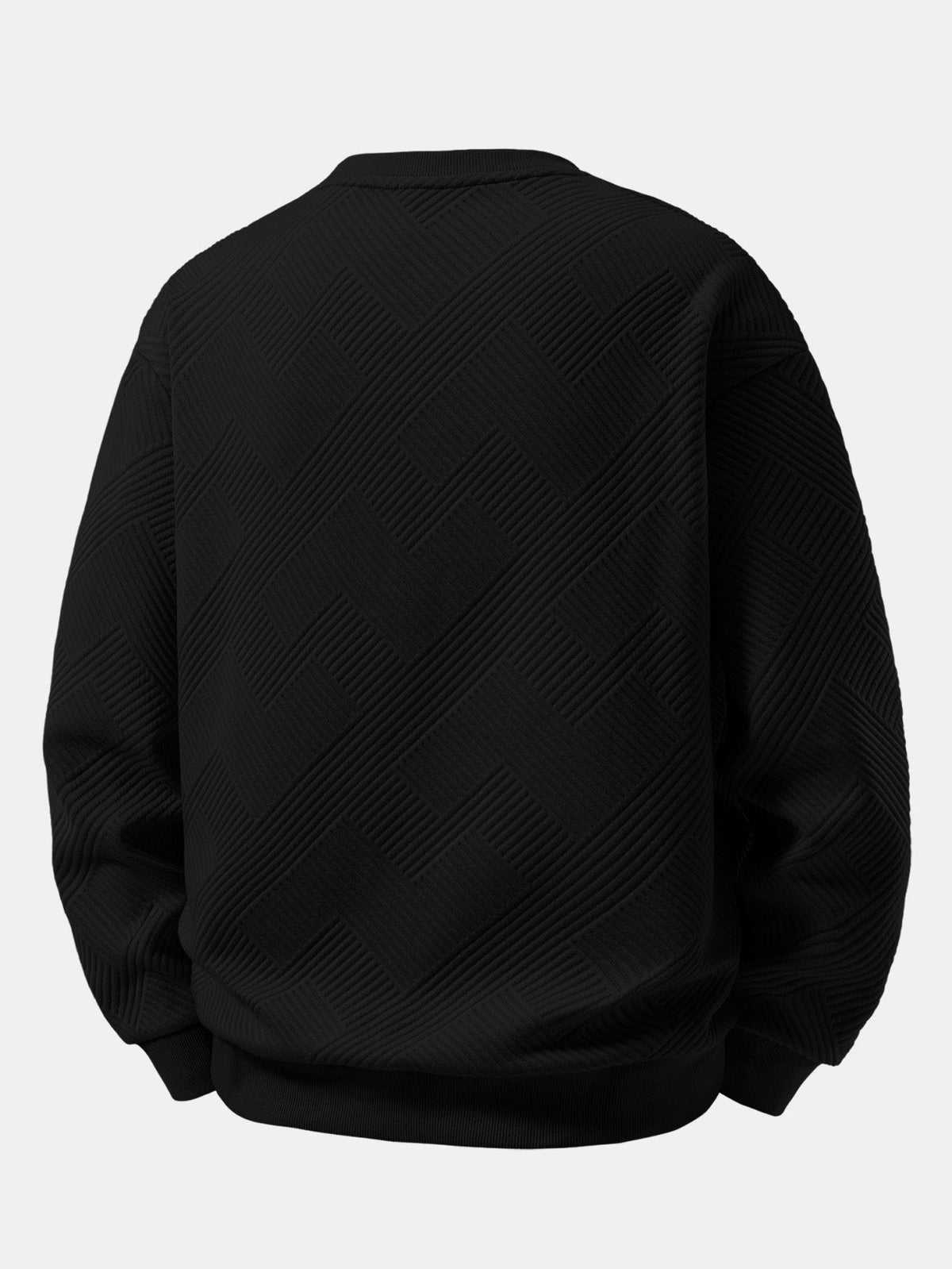 Relaxed Fit Stripe Jacquard Sweatshirt