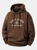 Dirty Hands Clean Money Print Relax Fit Hoodie