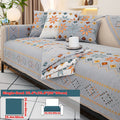 Sofa Cover Bohemian Chenille Jacquard Knit Sections for Seat, Armrest or Backrest with Model-Specific Size and Color Options