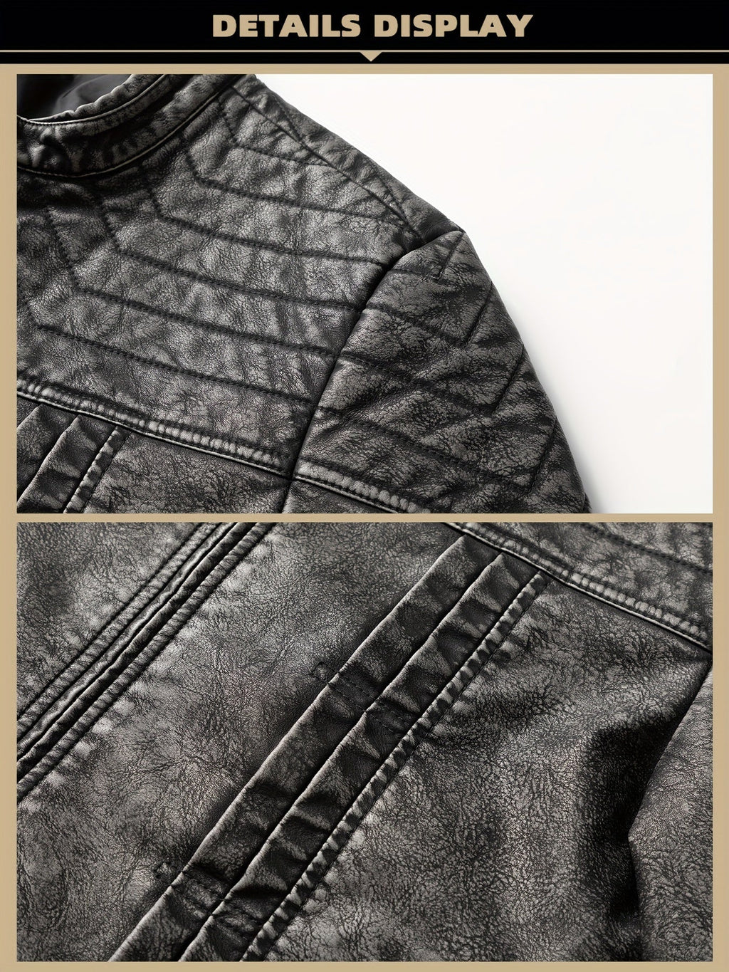 Hartley | Vintage-Bikerjacke im Used-Look