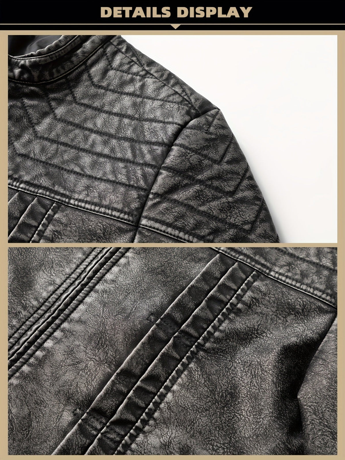 Hartley | Vintage-Bikerjacke im Used-Look