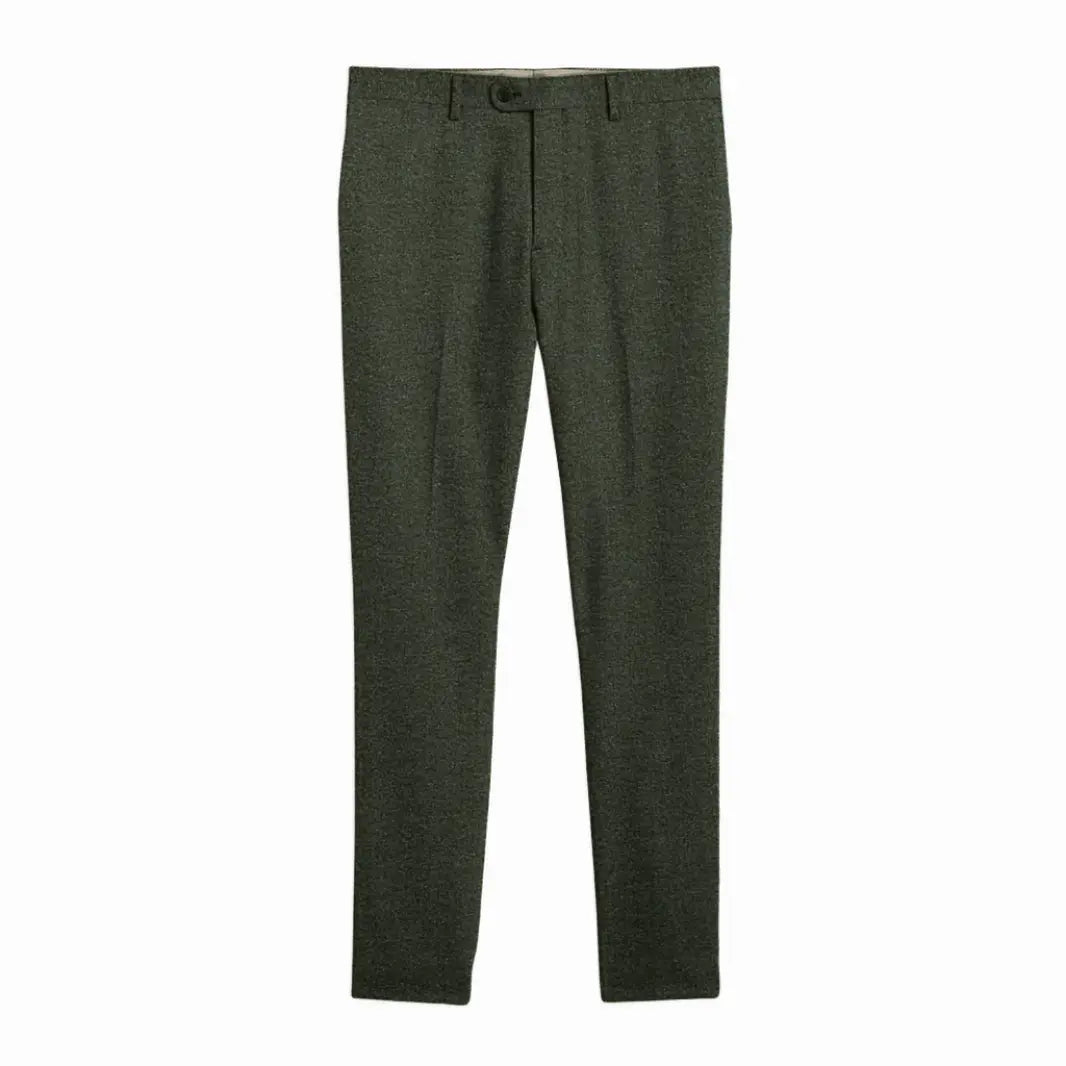 Sweetearing Tweed Suit Men's Breasted Vintage Classic Tuxedos