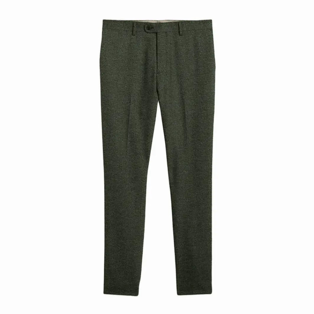 Mens 3 Piece Green Tweed Suits Wedding Suit Tuxedos