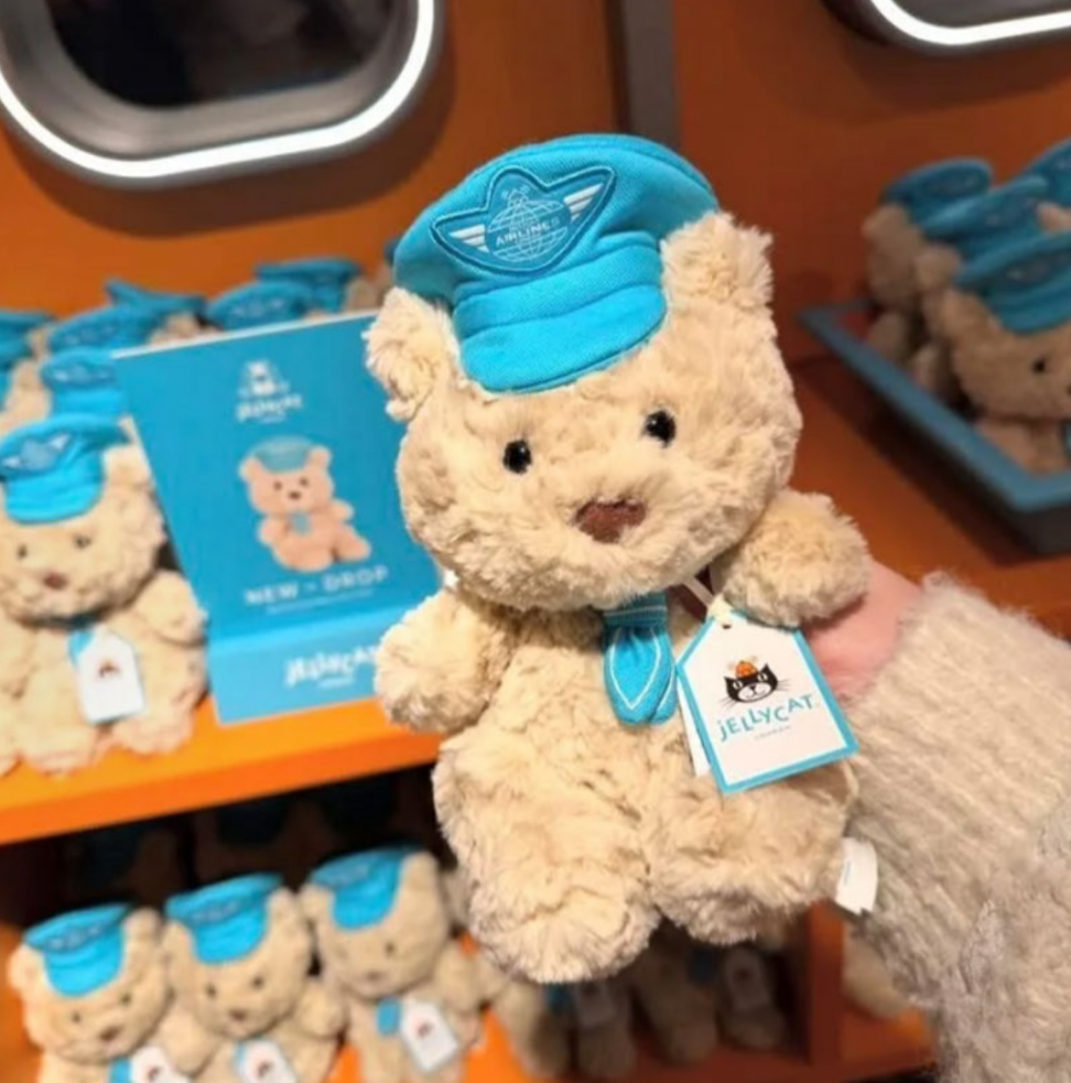 Jellycat Airlines x Harrods Bartholomew Bear Junior Pilot