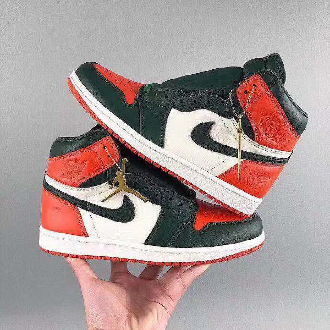 Air Jordan 1 Retro High OG Solefly x Art Basel – Green / Red / Sail