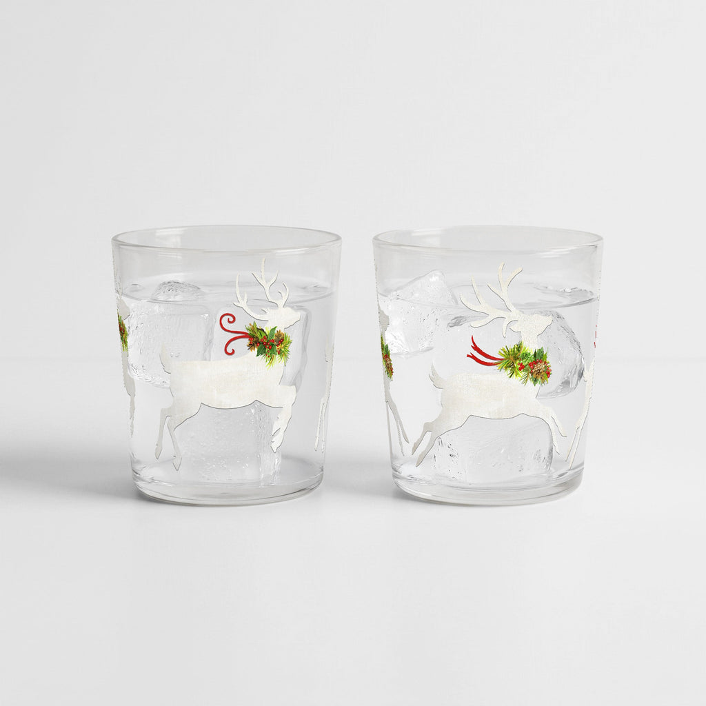 Dasher and Dancer - Balsam Fir and Cranberry Spice 9.6oz Soy Wax Candle 2 Piece Set