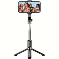 360° Rotating Selfie Stick Tripod 40 Inch Retractable Floor Stand with Wireless Remote & Anti-Shake Base