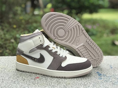 Air Jordan 1 Mid SE Craft Inside Out – Sail / Mocha / Wheat