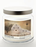 White Barn Holiday 12.8 Oz Candle Glass Jar with Brushed Silver Metal Lid