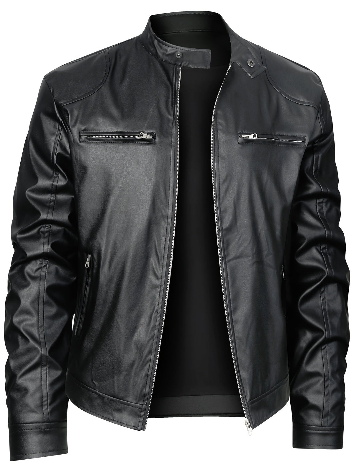 Wallace | Moto-Jacke mit Stehkragen