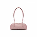 Alaïa Pebbled Leather Shoulder Bag – Blush Pink