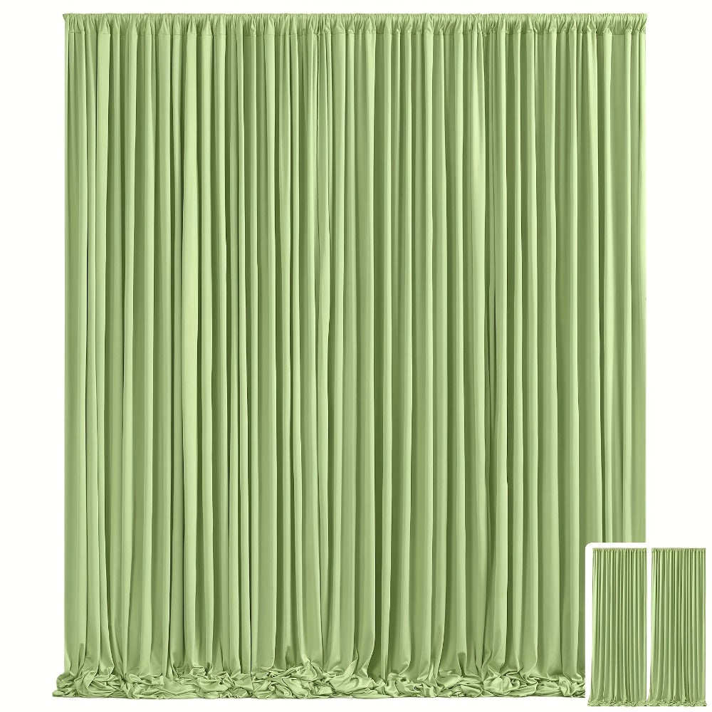 Party Backdrop Curtains 2pcs 59x118 Inch with Poles Wrinkle-Resistant Non-Transparent Fabric for an Everyday Personal Care Routine