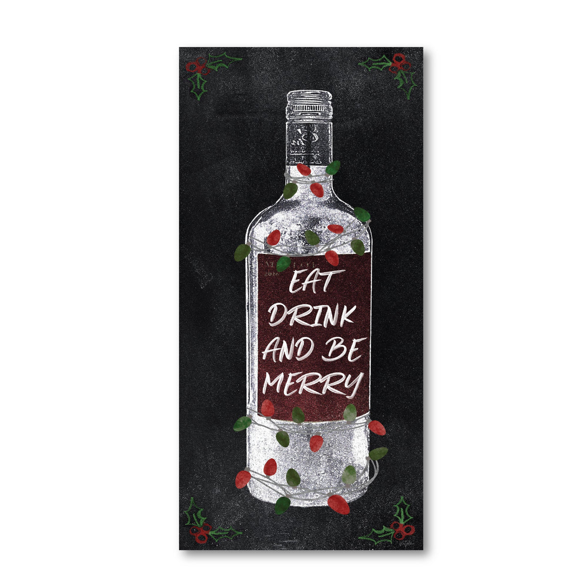 Be Merry Wine Gallery-Wrapped Canvas Wall Art