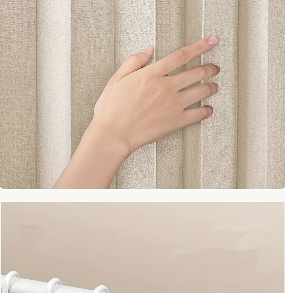Magnetic Room Divider Curtain Doorway - Rodless Bohemian Striped Door Curtain, 210GSM Thickened Polyester