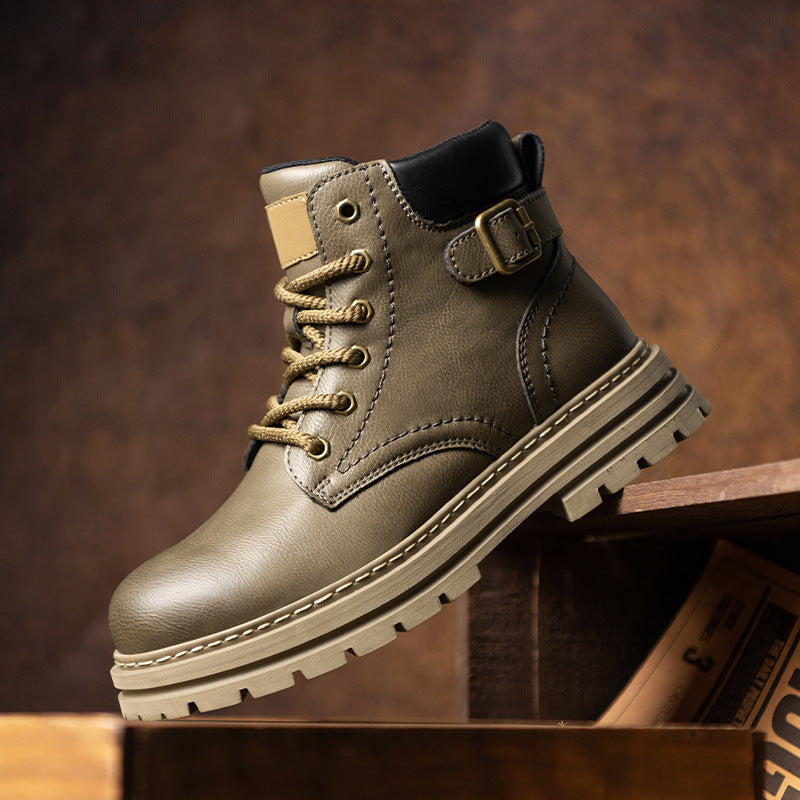 Herren Retro-High-Top-Martin-Boots – Herbstlicher Workwear-Stil