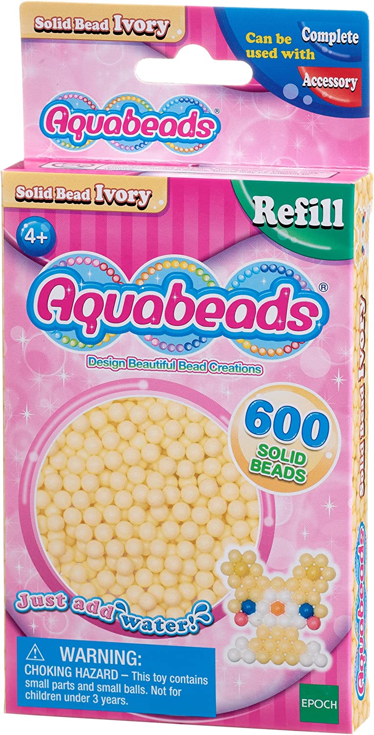 32628 AQUABEADS - Perles ivoire massif