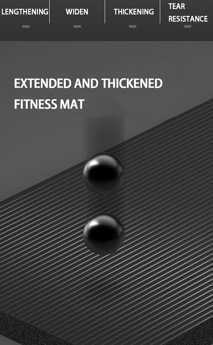 20mm Thick Yoga Mat, Extra Long 79 x 35-Inch Non-Slip Exercise Mat for Pilates, Stretching and Home Fitness