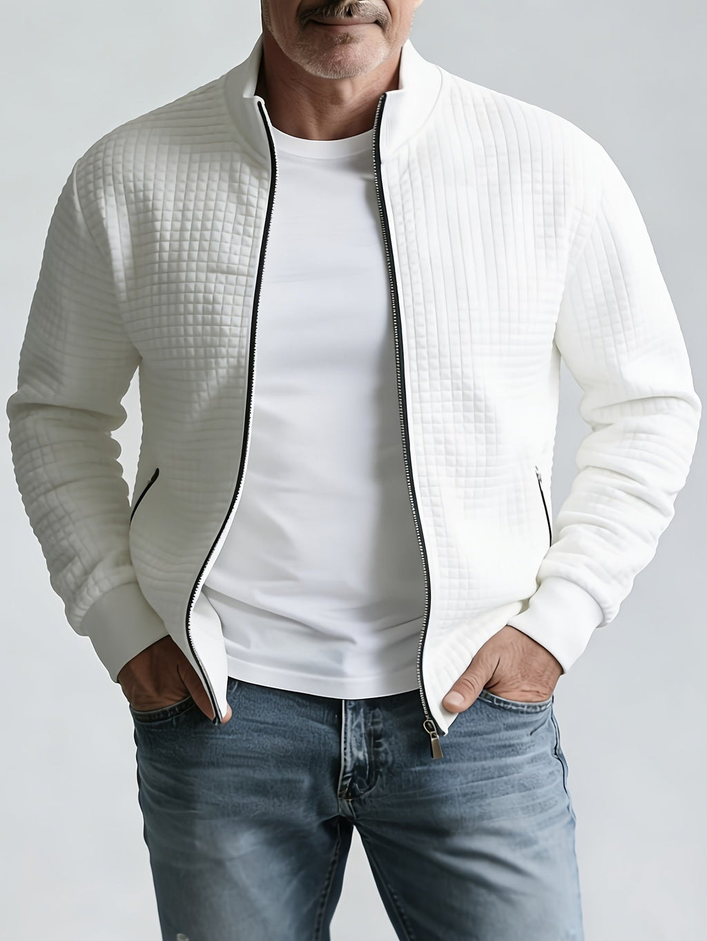 Grayson | Strukturierte Jacke mit Stehkragen