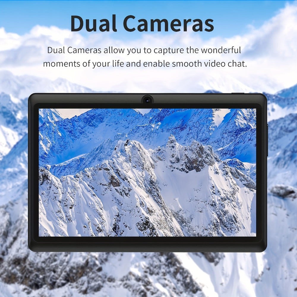 Android Tablet 7-Inch PRITOM with Android 13, 4GB Total RAM, 32GB Internal Storage and Detachable Case