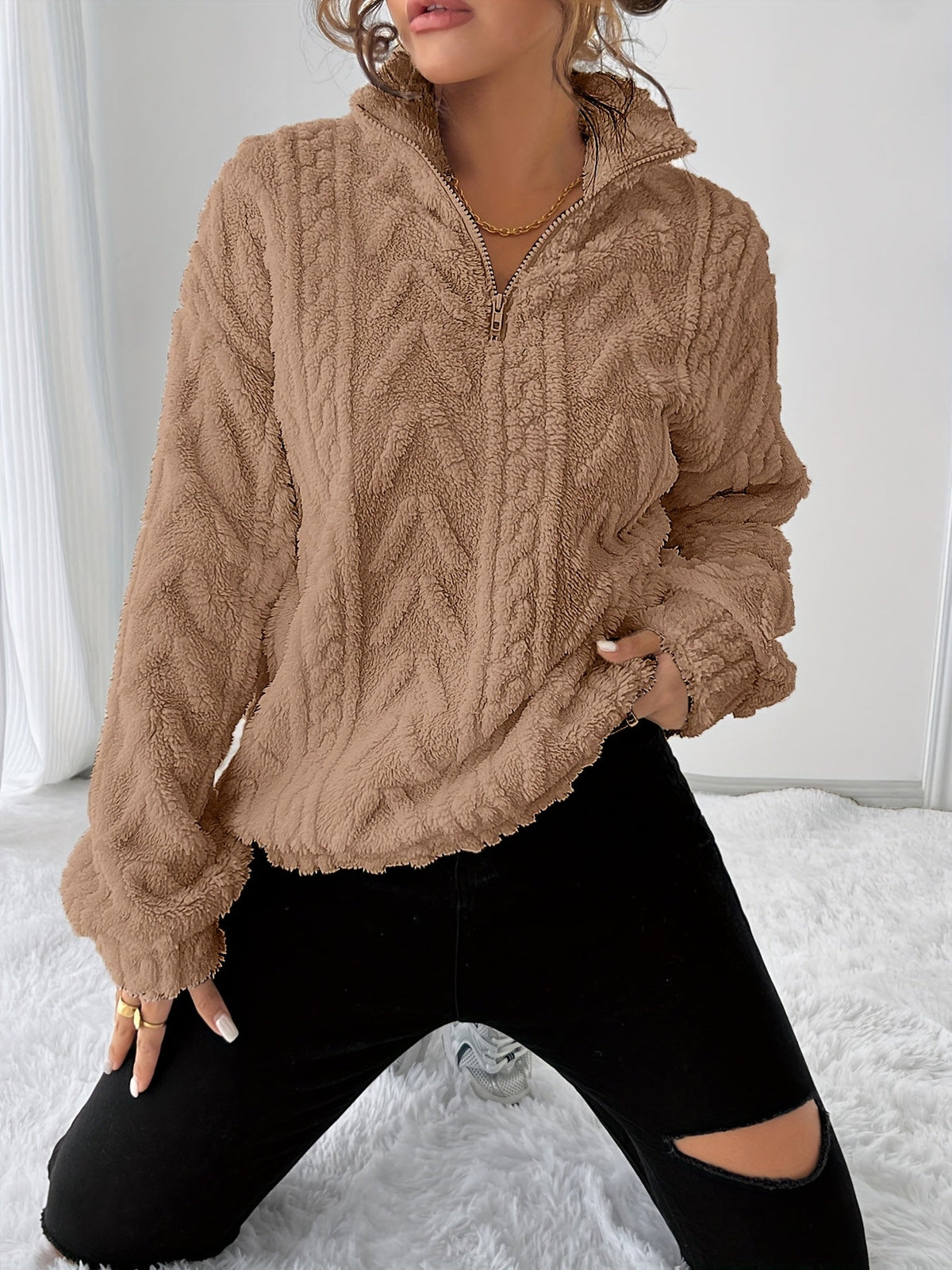 Susanna | Kuscheliges Sweatshirt mit Struktur