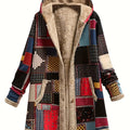 Etta | Kapuzenmantel im Patchwork-Design
