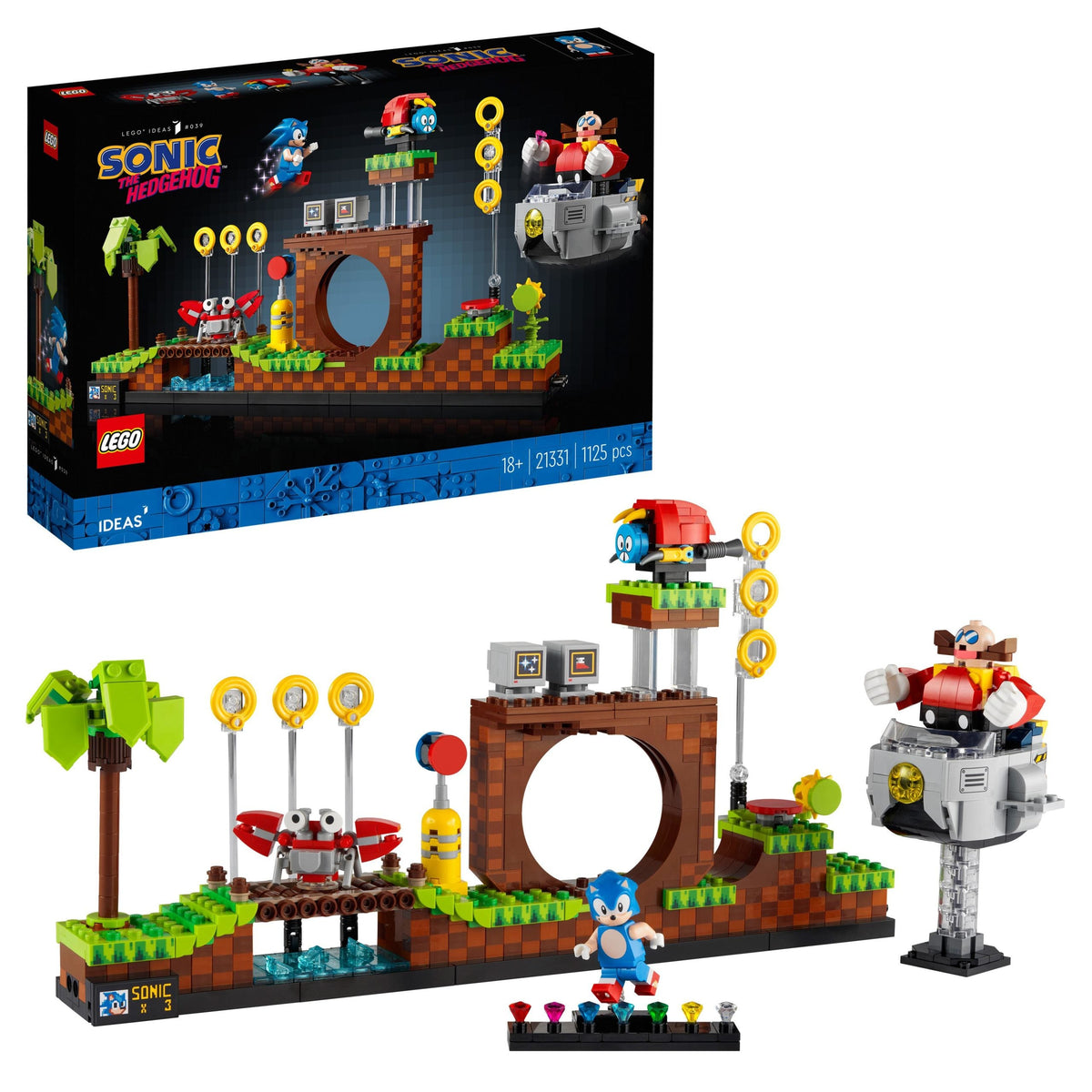 21331 LEGO® Ideas - Sonic l'hérisson - La colline de la Zona Verde