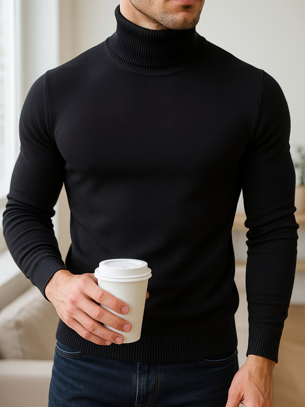 Gideon | Eleganter Rollkragenpullover