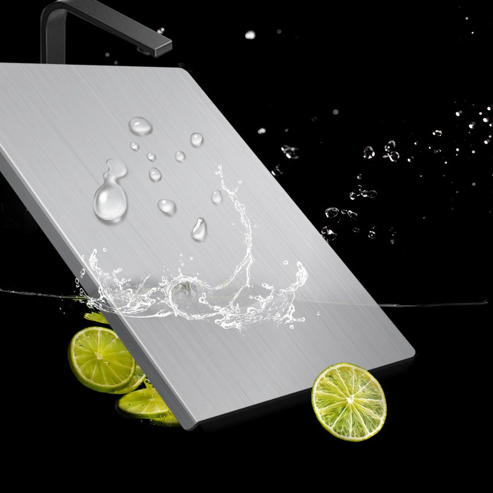 Stainless Steel Cutting Board, 304 Grade Butcher Block Rolling Board, Large Kitchen Chopping Board for Meat, Vegetables & Bread