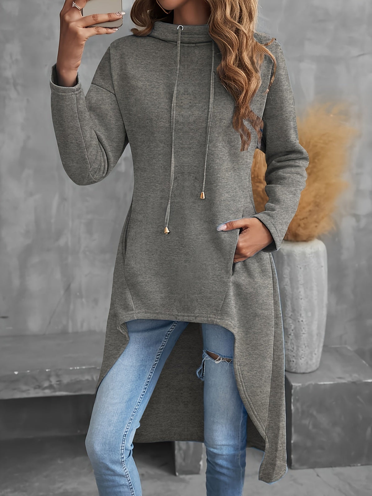 Faye | Relaxed High-Low Hoodie