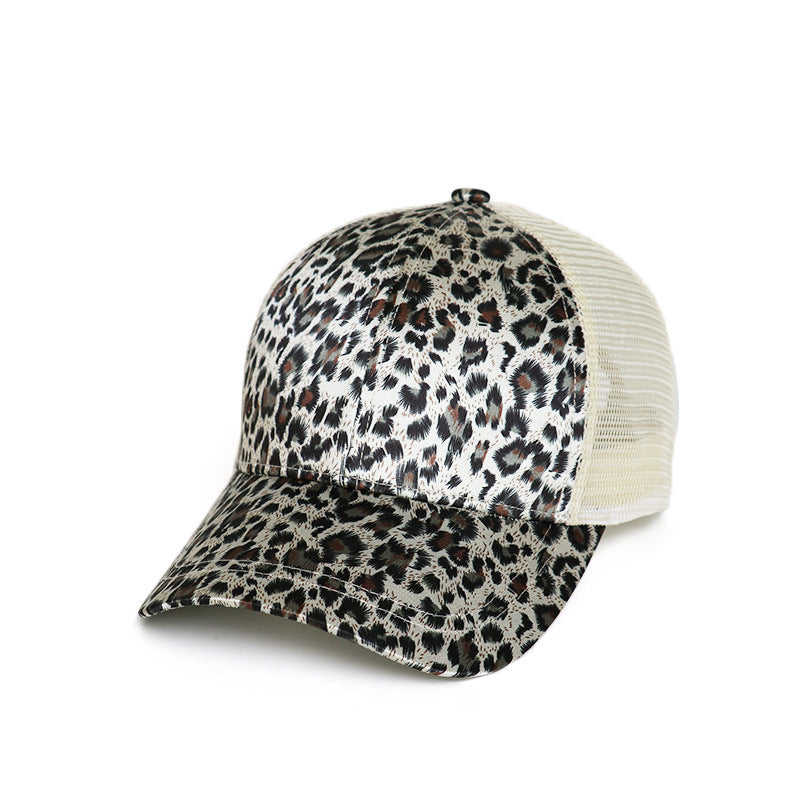 Colbert Baseballkappe mit Leopardenmuster und gebogenem Schirm