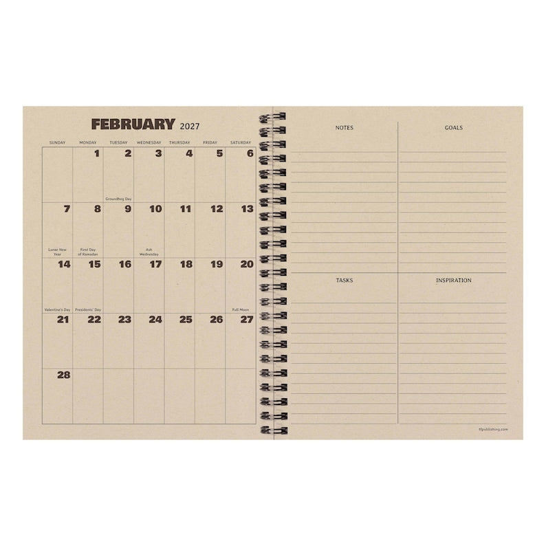 2027 Rugged Patch Medium Weekly Monthly Planner