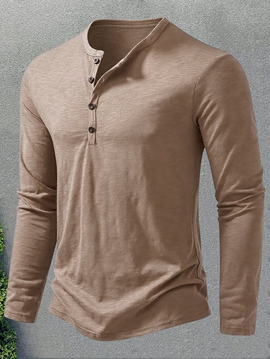 Rhys | Button-Placket Long-Sleeve Henley