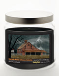 Halloween Collection Barn Lighting 12.8 Oz Candle Glass Jar with Brushed Silver Metal Lid