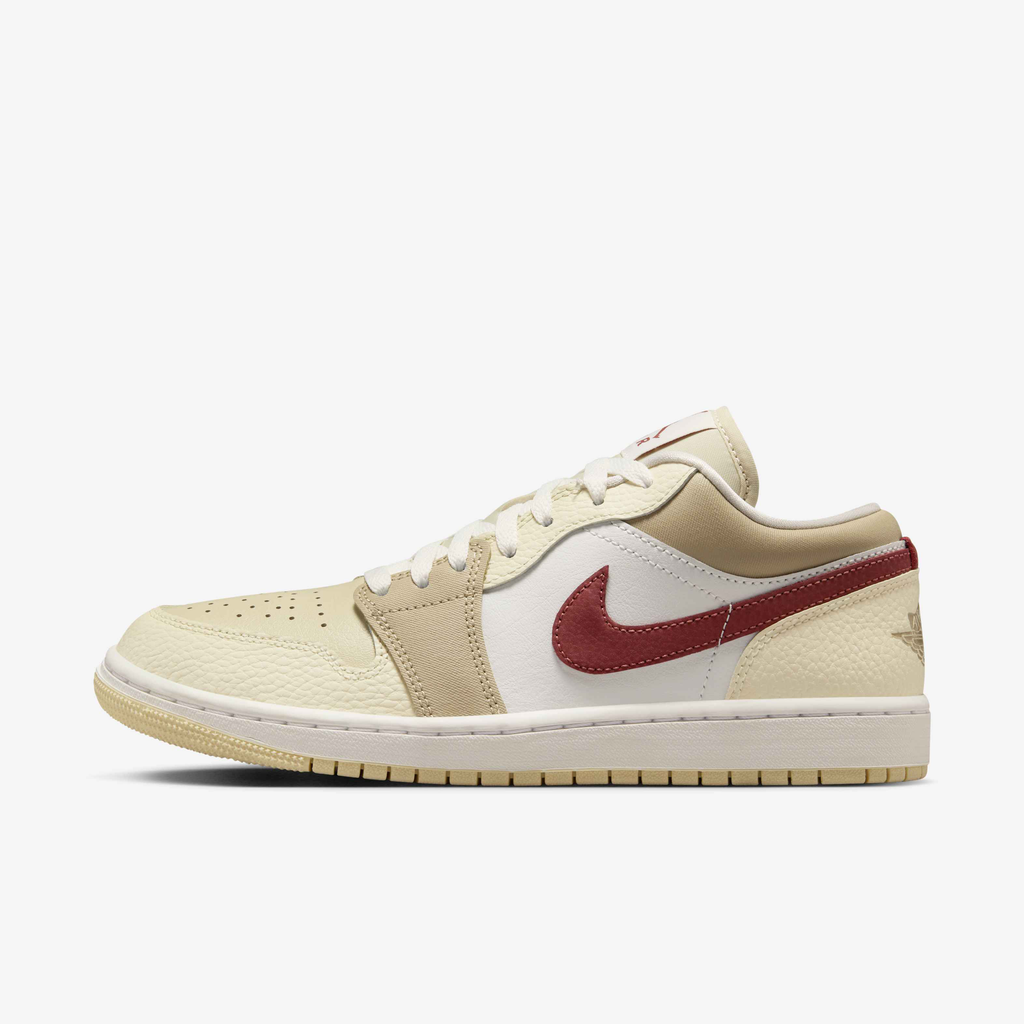 Air Jordan Womens Retro 1 Low CE 'Desert Khaki Red Sepia'