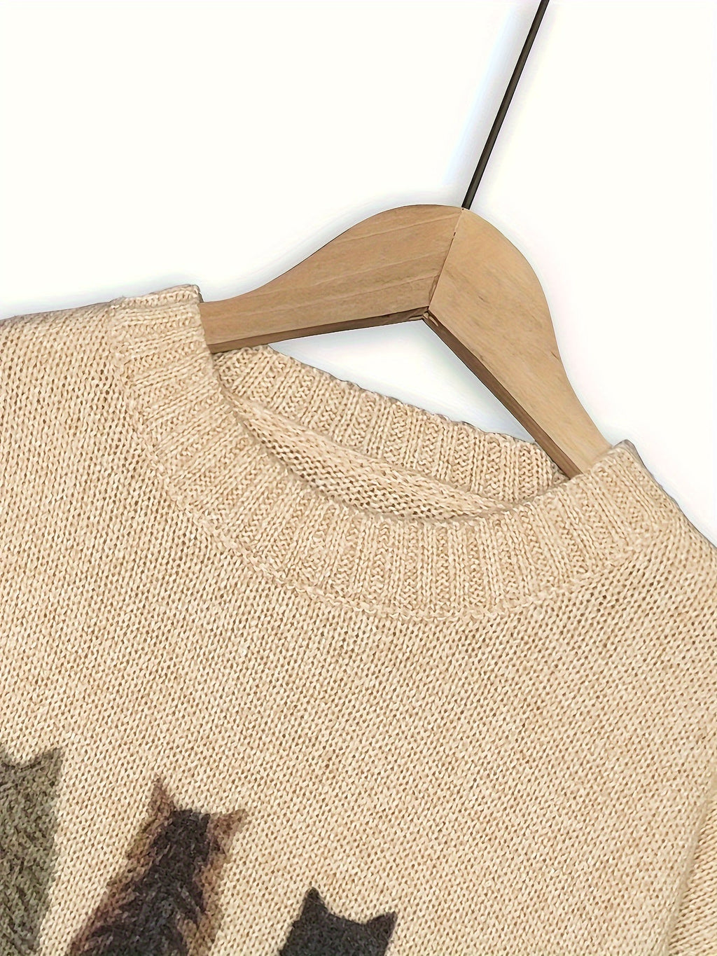 Talia | Gemütlicher Pullover mit Katzenmuster