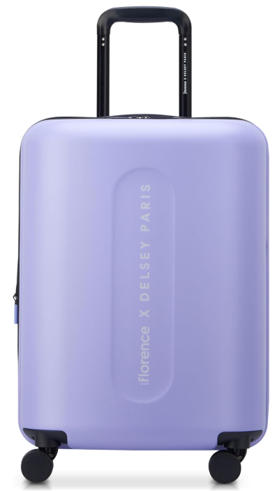 Florence by Mills Catch Flights Hardside Expandable Luggage with Spinner Wheels Lavender Carry-On 20 Inch