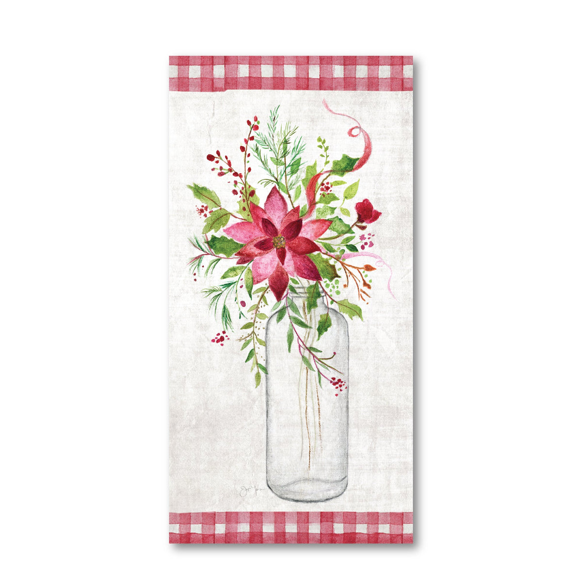 Holiday Flowers II Gallery-Wrapped Canvas Wall Art