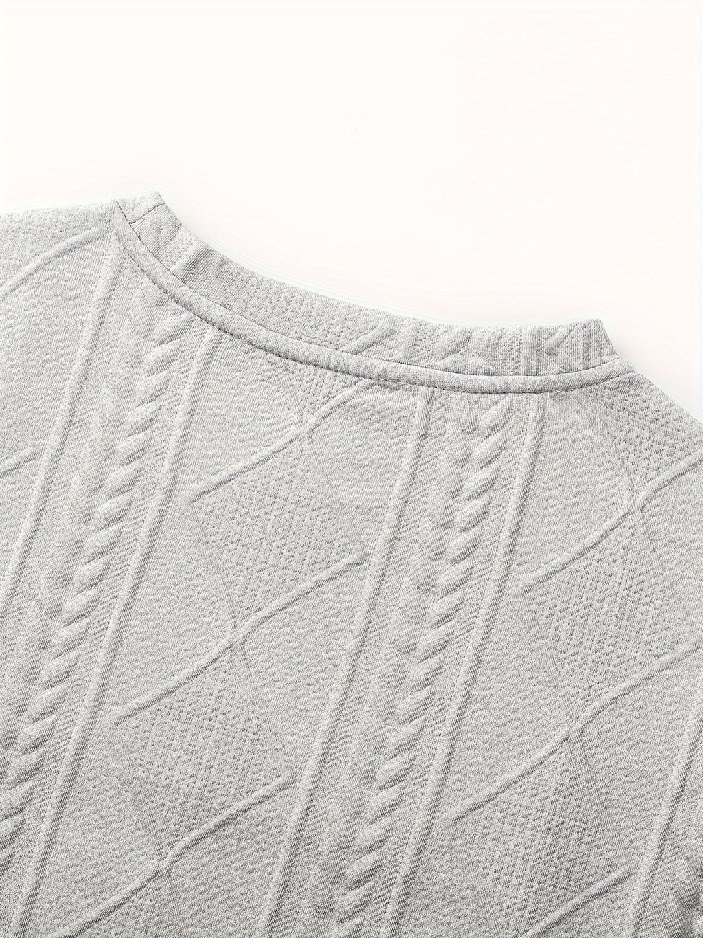Clifford | Textured Knit-Look Long Sleeve Top