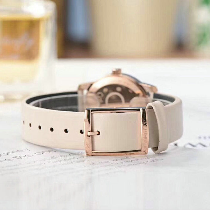 Calvin Klein Minimalist Watch — Blush & Silver