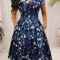 Nadine | Elegantes florales Midikleid
