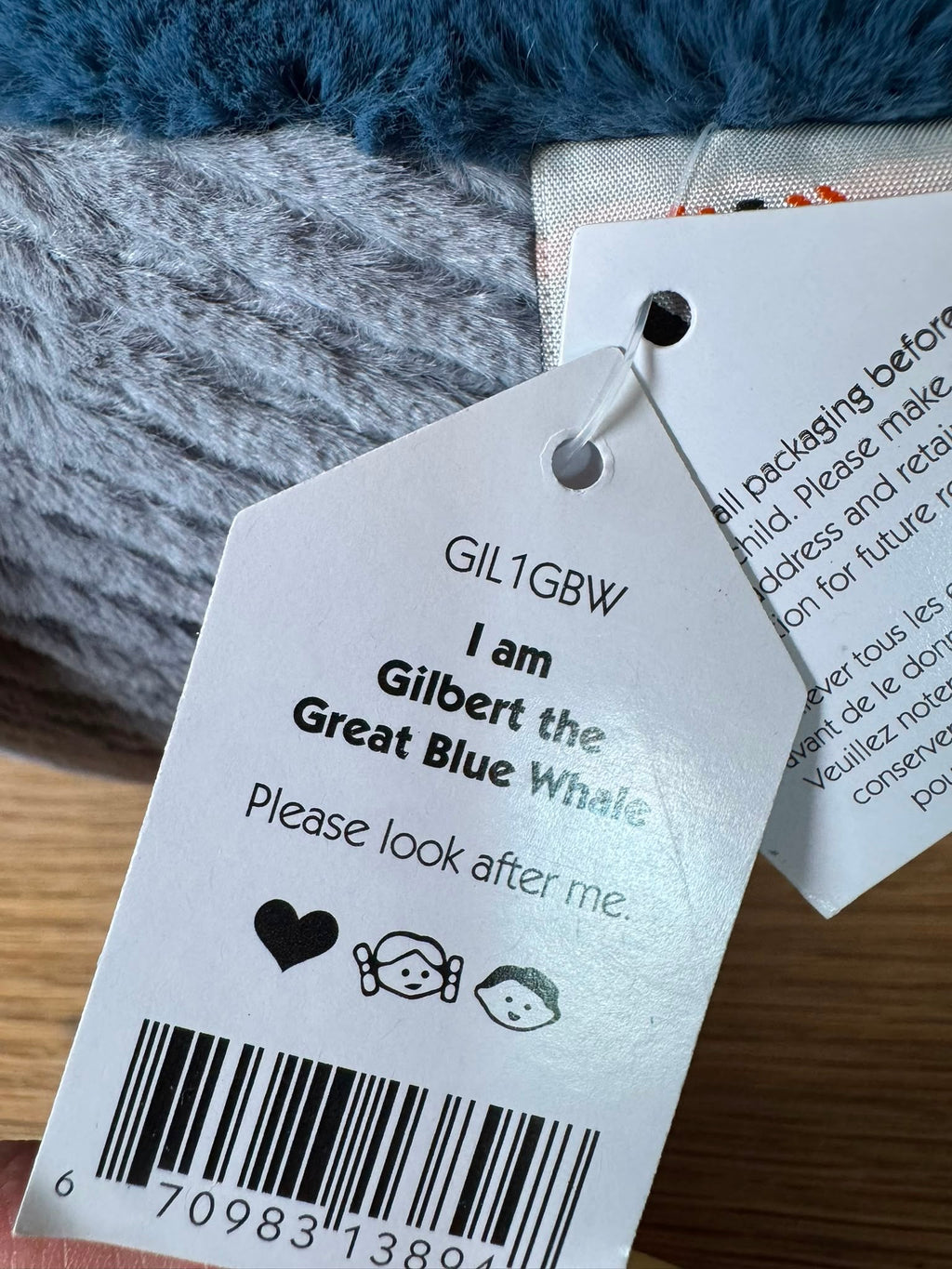 Jellycat Gilbert the Great Blue Whale