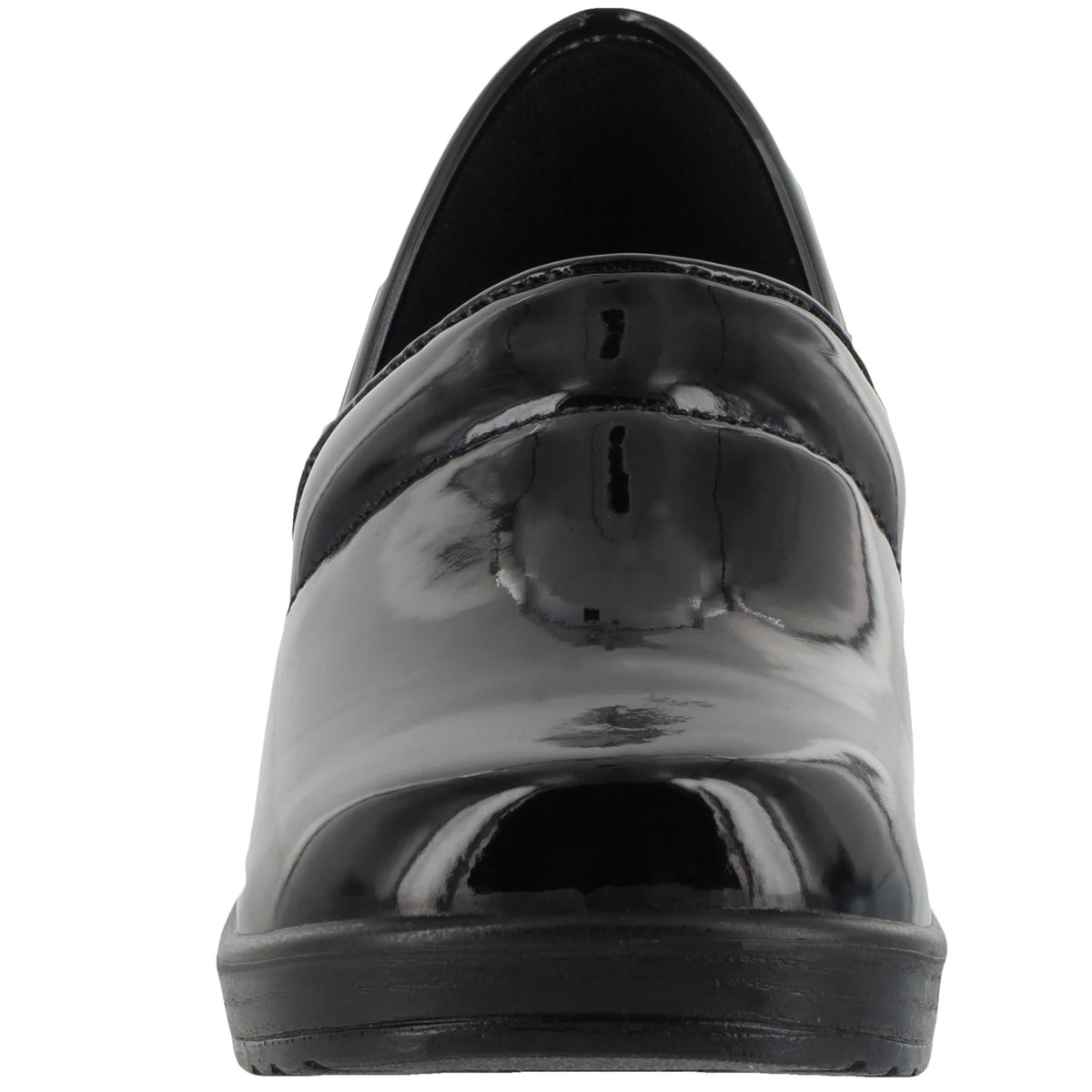 Easy Works Women's Lyndee Black Patent Slip-Resistant Shoes