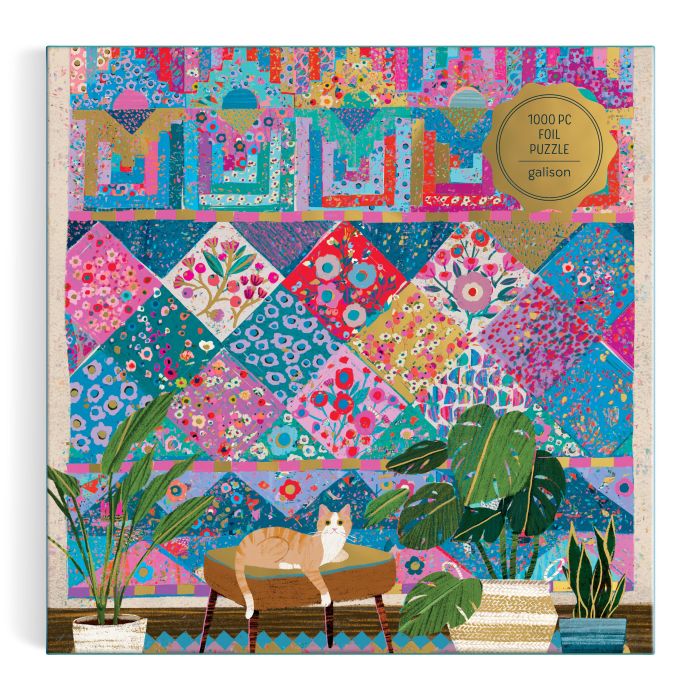 Galison Victoria Ball Quilter's Corner Foil Puzzle 1000pcs