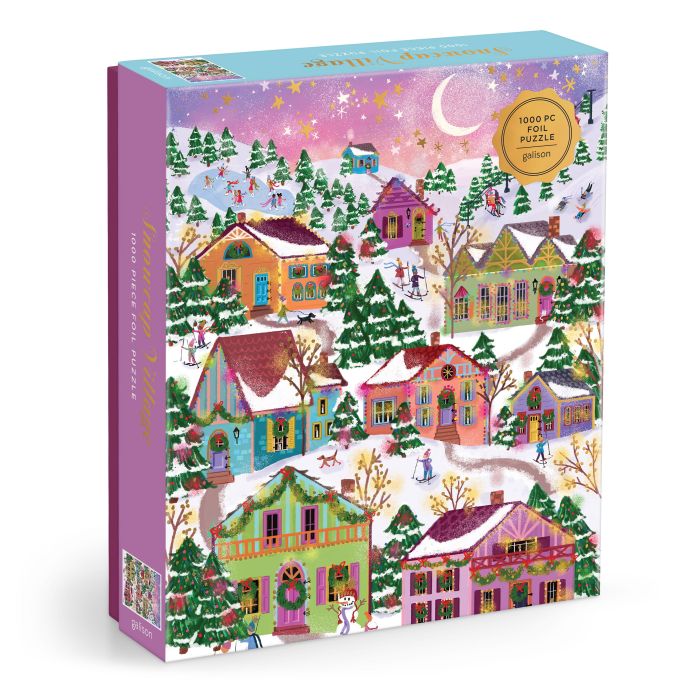 Galison Joy Laforme Snowcap Village Puzzle 1000pcs
