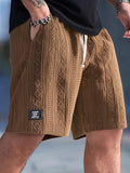 Conall | Klassische Shorts aus Strick mit geometrischem Muster und Kordelzug