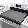 Kitchen Mat, 30x21-Inch Silicone Stove Cover and Counter Drying Pad in Gray or Black with Striped Surface
